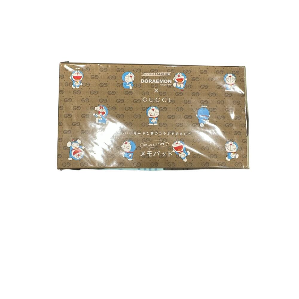 Doraemon x GUCCI Limited Hardcover Memo Pad / Shogakukan / Mar 2021 issue Japan